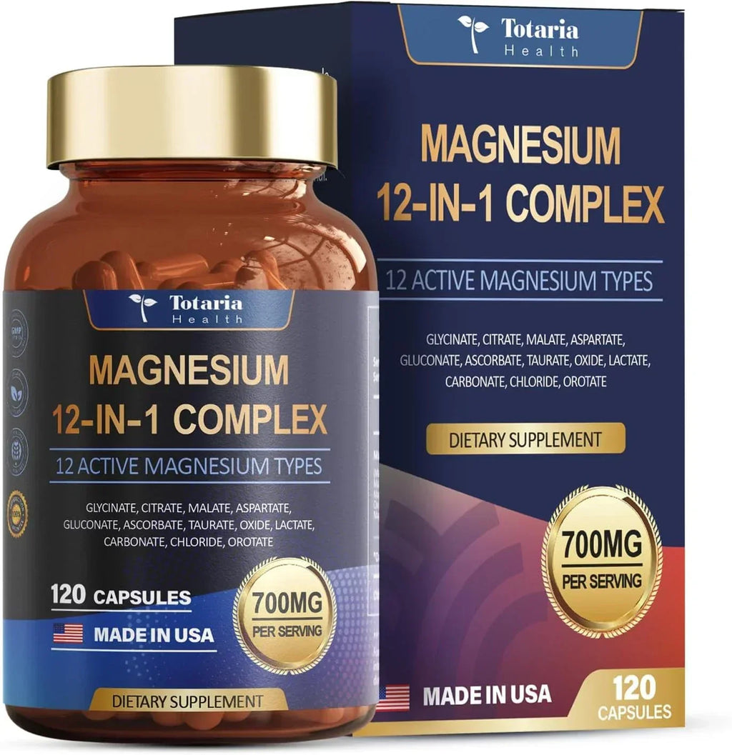 Magnesium 12 in 1 Complex 700mg - Glycinate Citrate Malate Taurate.4